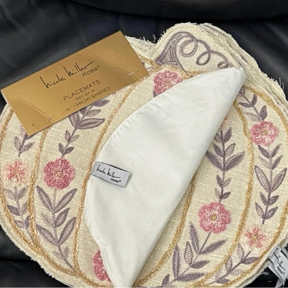 Thanksgiving Nicole Miller Pumpkin Jute Placemats, Set of 4